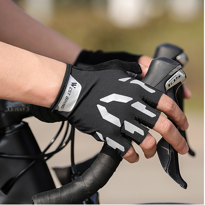 Guantes de Ciclismo con Dedos Cortos Reflectantes - Image 5