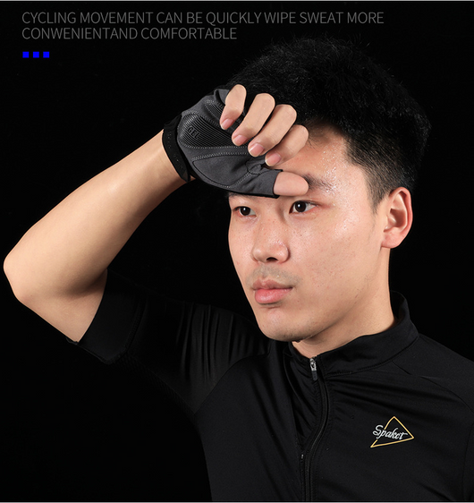 Guantes de Ciclismo con Dedos Cortos Reflectantes - Image 4