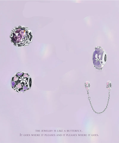 Cadena de Seguridad Posicionadora Love 925 Plata con Silicona Rosa - Image 15