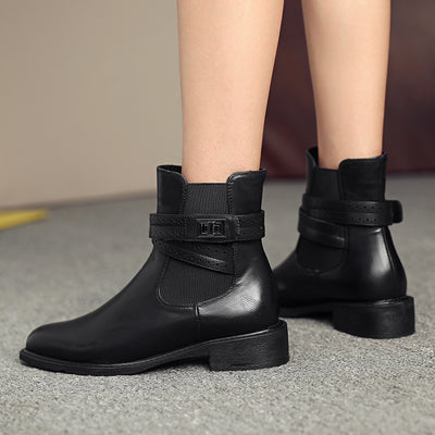 Botas Martin para Mujer con Tacón Grueso y Punta Redonda Transpirables - Image 10