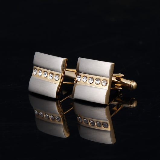 Gemelos Bicolor en Cobre y Metal Cepillado para Hombre - Image 3