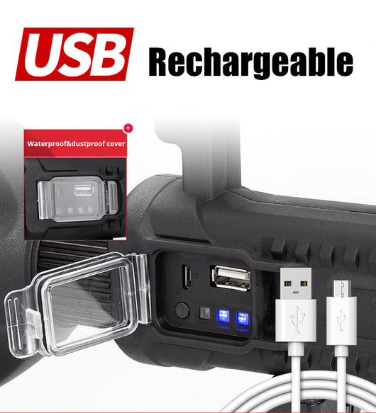 Linterna LED Recargable Multifunción de Alto Rendimiento - Impermeable para Exterior - Image 11