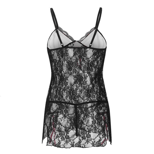 Pijama Sensual Transparente Talla Grande - Camisón Sexy de Diseño Europeo - Image 2