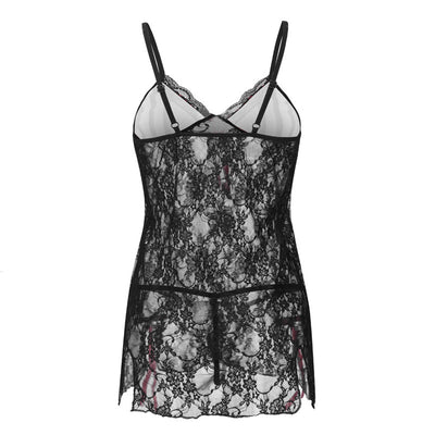 Pijama Sensual Transparente Talla Grande - Camisón Sexy de Diseño Europeo - Image 2