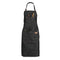 Delantal Japonés de Trabajo Tipo Halter en Denim Vulcanizado Negro