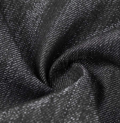Delantal Japonés de Trabajo Tipo Halter en Denim Vulcanizado Negro - Image 6