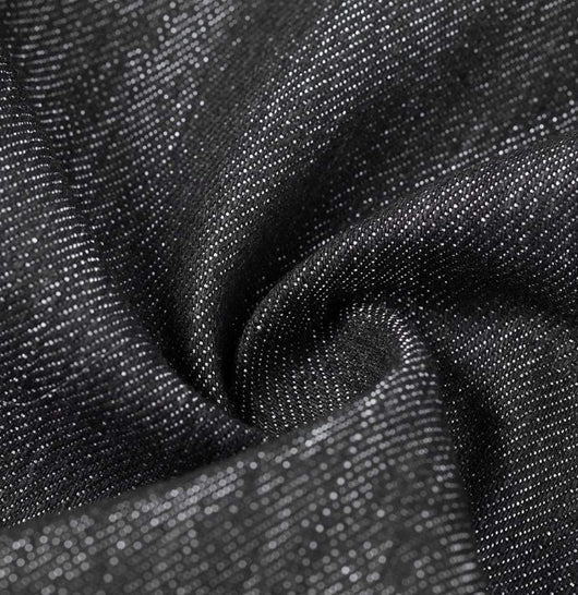 Delantal Japonés de Trabajo Tipo Halter en Denim Vulcanizado Negro - Image 6