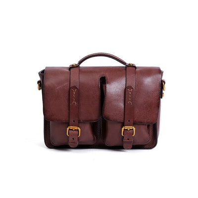 Bolso Bandolera Retro de Cuero Genuino - Diseño Trendy para Mujer - Image 4
