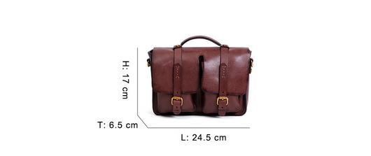 Bolso Bandolera Retro de Cuero Genuino - Diseño Trendy para Mujer - Image 7