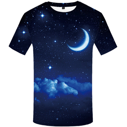 Playera Washington 3D Cuello Redondo Manga Corta