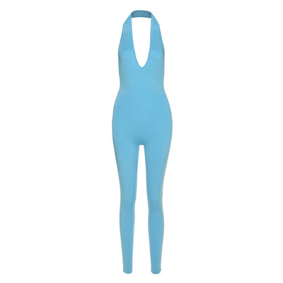 Enterizo Deportivo Mujer Halter Cuello V Levanta Glúteos - Image 16