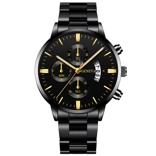 Reloj de Cuarzo Clásico para Hombre con Diseño de Tres Ojos - Image 7