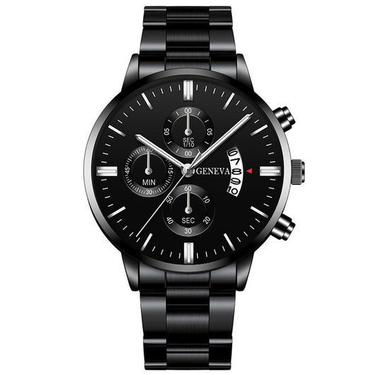 Reloj de Cuarzo Clásico para Hombre con Diseño de Tres Ojos - Image 6