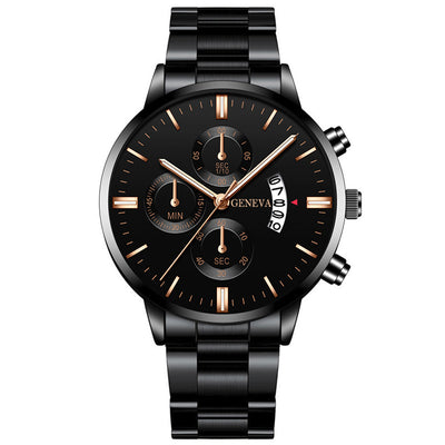 Reloj de Cuarzo Clásico para Hombre con Diseño de Tres Ojos - Image 8