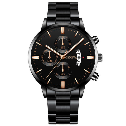 Reloj de Cuarzo Clásico para Hombre con Diseño de Tres Ojos - Image 8