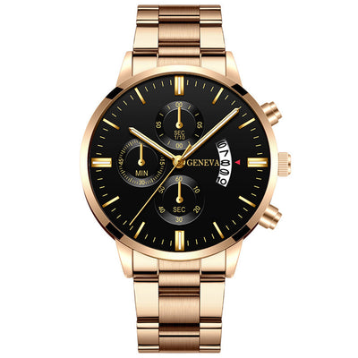 Reloj de Cuarzo Clásico para Hombre con Diseño de Tres Ojos - Image 9
