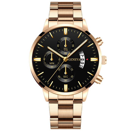 Reloj de Cuarzo Clásico para Hombre con Diseño de Tres Ojos - Image 9