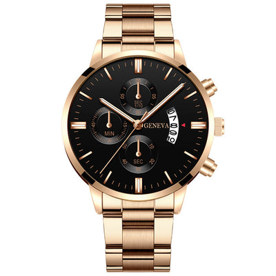Reloj de Cuarzo Clásico para Hombre con Diseño de Tres Ojos - Image 10