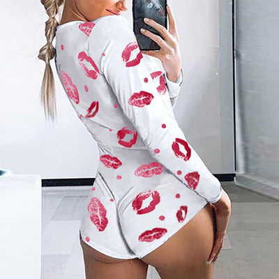 Enterizo Estampado Ajustado Reductor para Mujer - Image 7