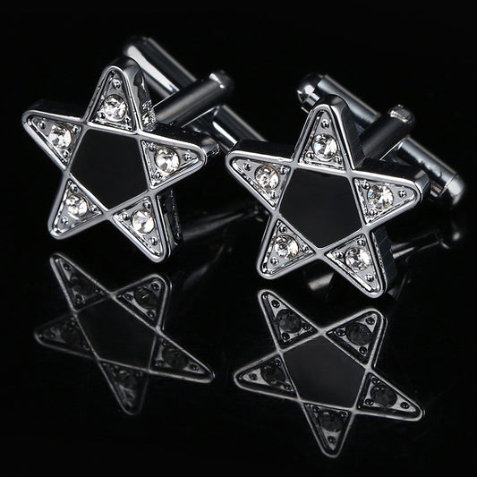 Mancuernas Estrella de Cinco Puntas - Diseño Elegante