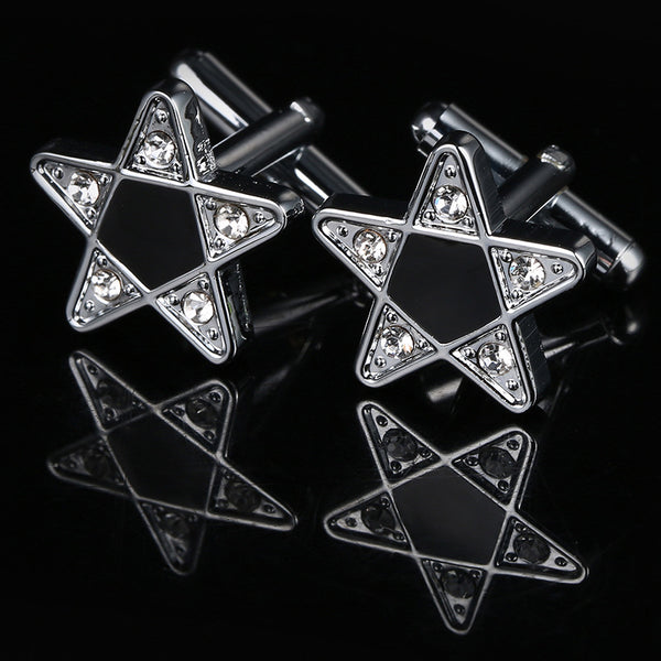 Mancuernas Estrella de Cinco Puntas - Diseño Elegante