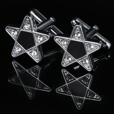 Mancuernas Estrella de Cinco Puntas - Diseño Elegante