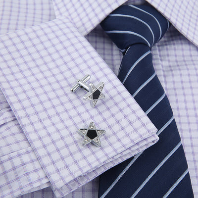 Mancuernas Estrella de Cinco Puntas - Diseño Elegante - Image 5
