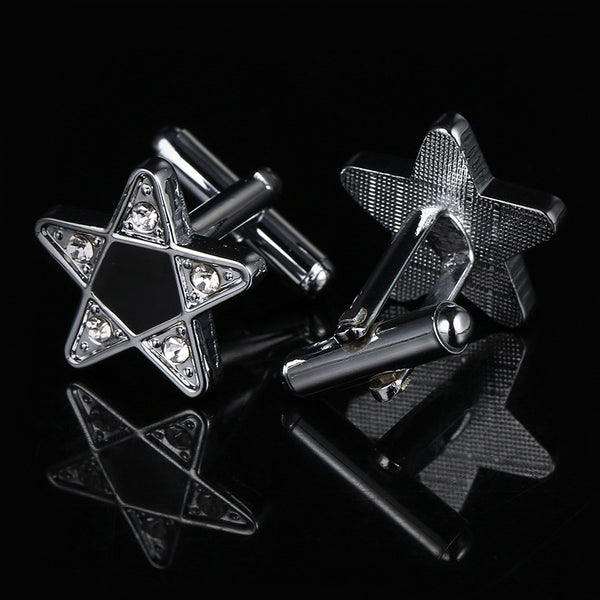 Mancuernas Estrella de Cinco Puntas - Diseño Elegante