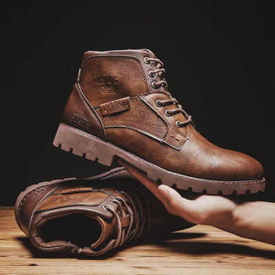 Botas Motociclista Oversized con Cierre Lateral