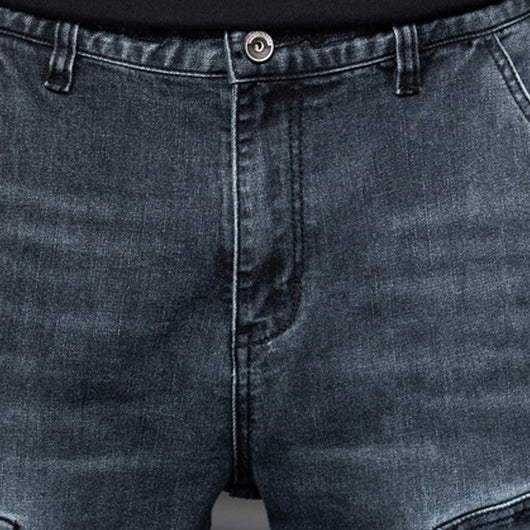 Pantalones Vaqueros Rectos con Múltiples Bolsillos Estilo Retro para Hombre - Image 12