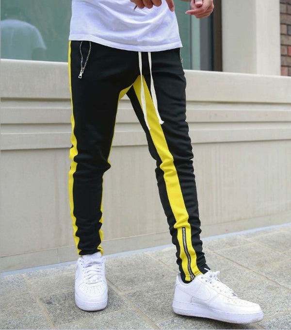 Pantalones Deportivos Talla Grande con Cierre de Cremallera para Hombre