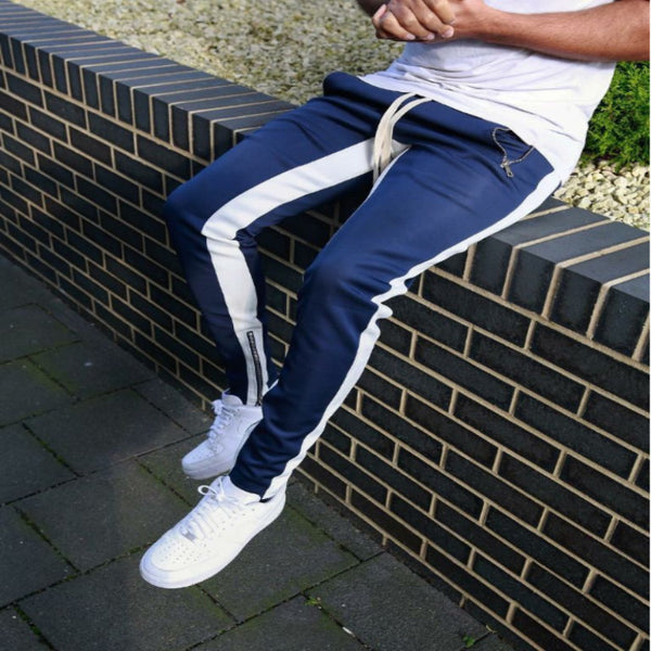 Pantalones Deportivos Talla Grande con Cierre de Cremallera para Hombre