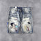 Pantalones Cortos Denim Rotos Estilo Europeo Americano para Hombre