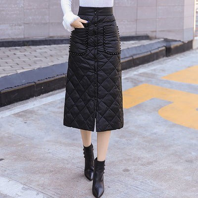 Falda Midi de Algodón Pima con Relleno Térmico - Image 9