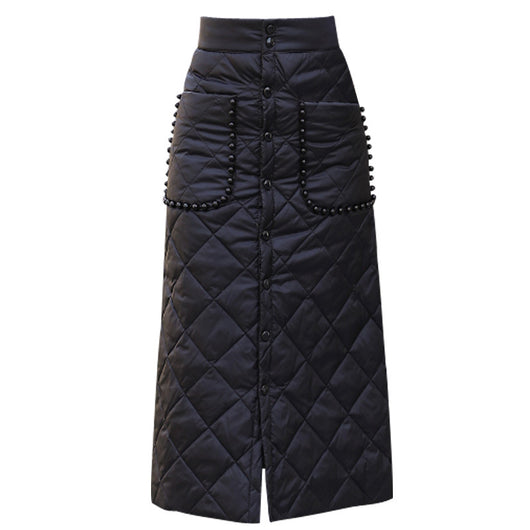 Falda Midi de Algodón Pima con Relleno Térmico - Image 8