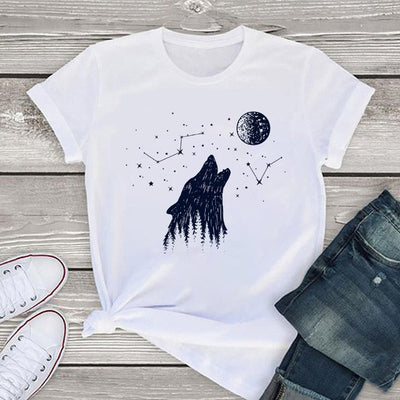 Playera Estampada Paisaje Botánico para Mujer - Image 8