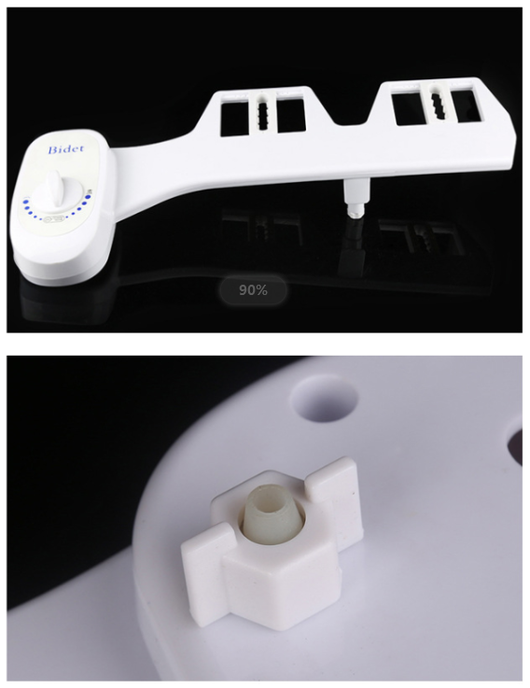 Asiento de Inodoro con Bidet Mecánico de Agua Fresca - Sin Electricidad - Image 6
