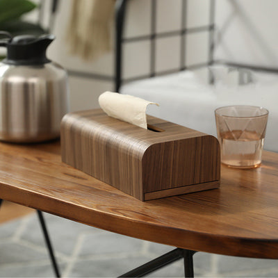 Dispensador de Pañuelos de Madera con Luz - Lujo Minimalista para tu Hogar