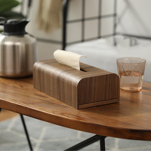 Dispensador de Pañuelos de Madera con Luz - Lujo Minimalista para tu Hogar
