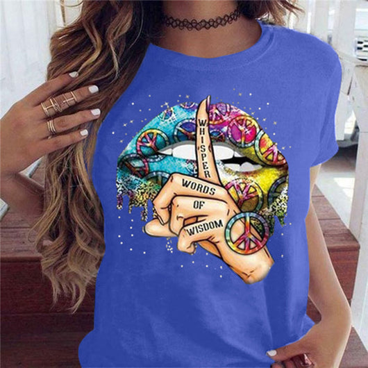 Playera Gesto de Silencio con Labios - Manga Corta - Image 18