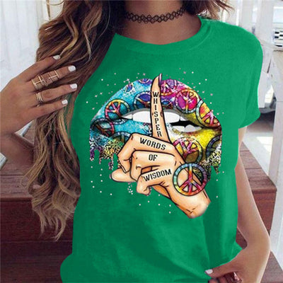 Playera Gesto de Silencio con Labios - Manga Corta - Image 17