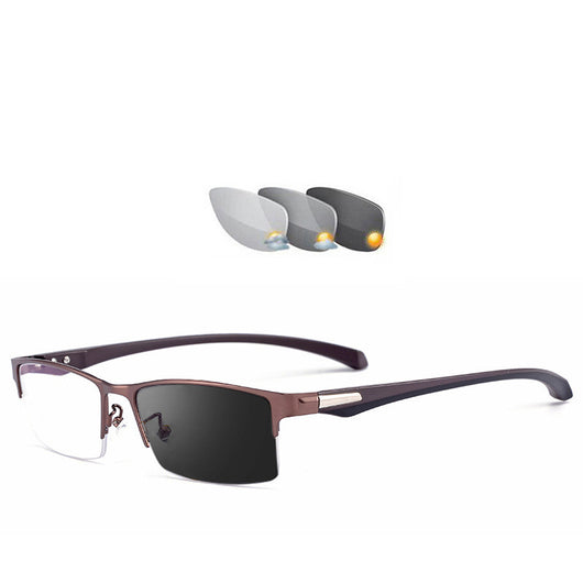 Gafas de Sol Fotocromáticas Ejecutivas - Marco Medio Metal, Estilo Business Moderno - Image 9