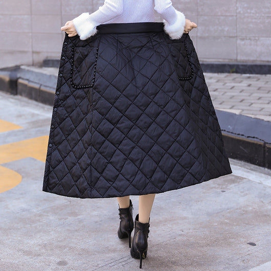 Falda Midi de Algodón Pima con Relleno Térmico - Image 2