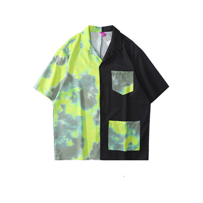 Camisa Unisex Hombro Caído Manga Corta Multicolor - Image 11