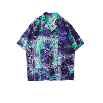 Camisa Unisex Hombro Caído Manga Corta Multicolor - Image 19