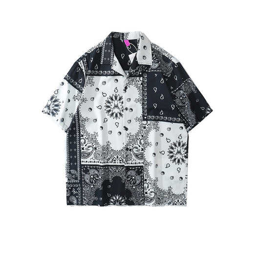 Camisa Unisex Hombro Caído Manga Corta Multicolor - Image 9