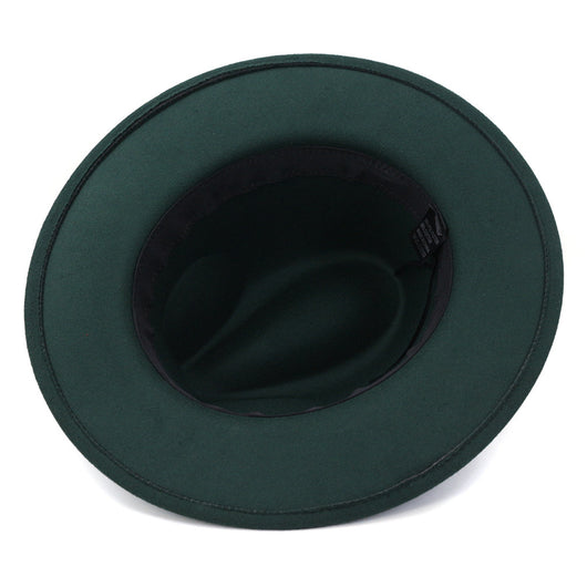 Sombrero Jazz de Ala Ancha para Mujer - Elegante Gorro de Lana Negra - Image 31