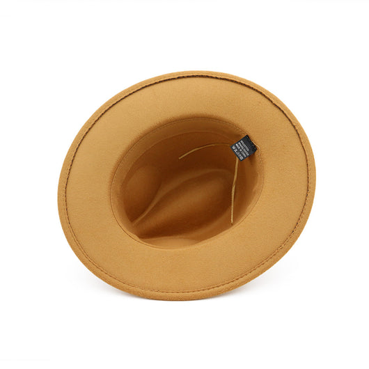 Sombrero Jazz de Ala Ancha para Mujer - Elegante Gorro de Lana Negra - Image 8