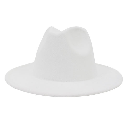 Sombrero Jazz de Ala Ancha para Mujer - Elegante Gorro de Lana Negra - Image 10
