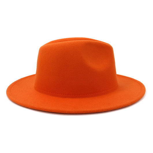 Sombrero Jazz de Ala Ancha para Mujer - Elegante Gorro de Lana Negra - Image 12